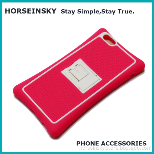 2017 new silicone shockproof kickstand phone case for huawei tit aloo for iphone 7 case